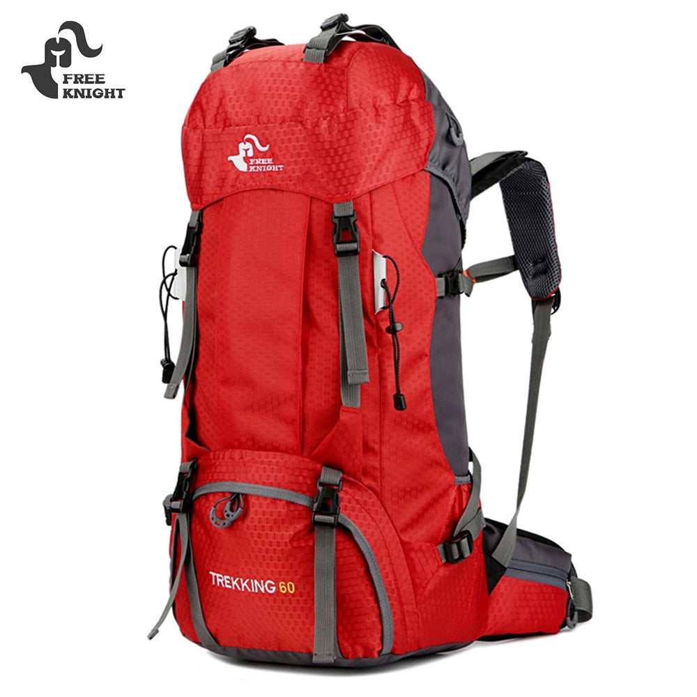 Large 60L Climbing Backpack with Rain Cover