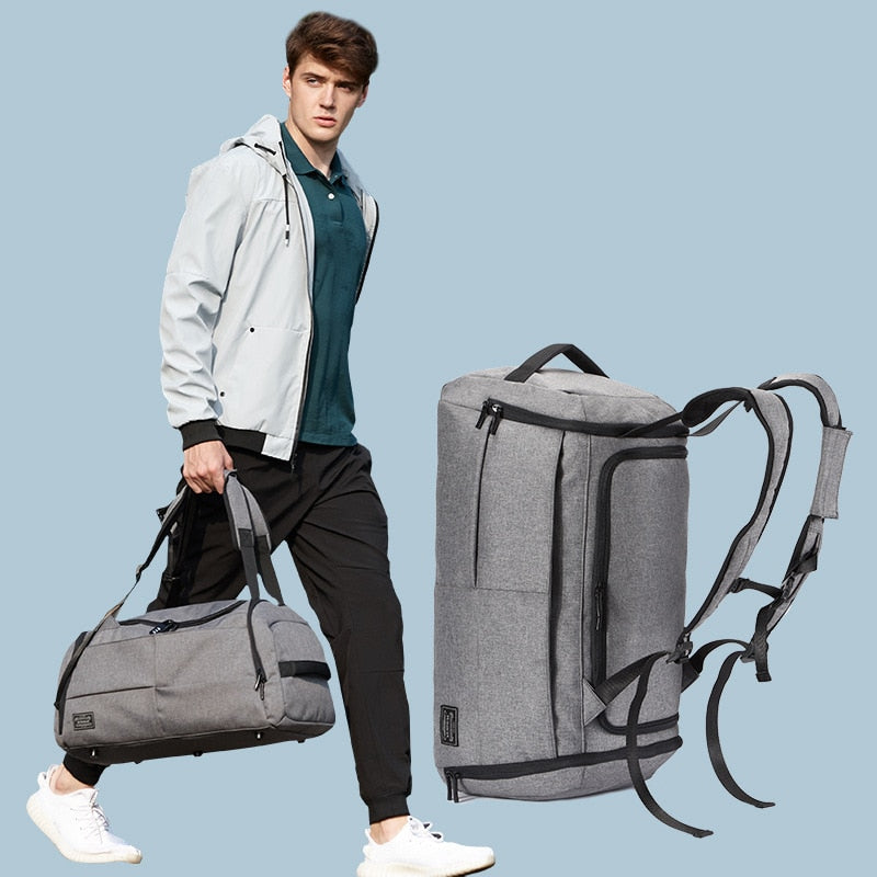 Gym tote backpack top